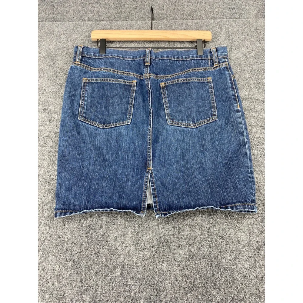 Gap 1969 Denim Mini Skirt Womens Size 12 Blue Medium Wash 5-Pocket Casual Cotton